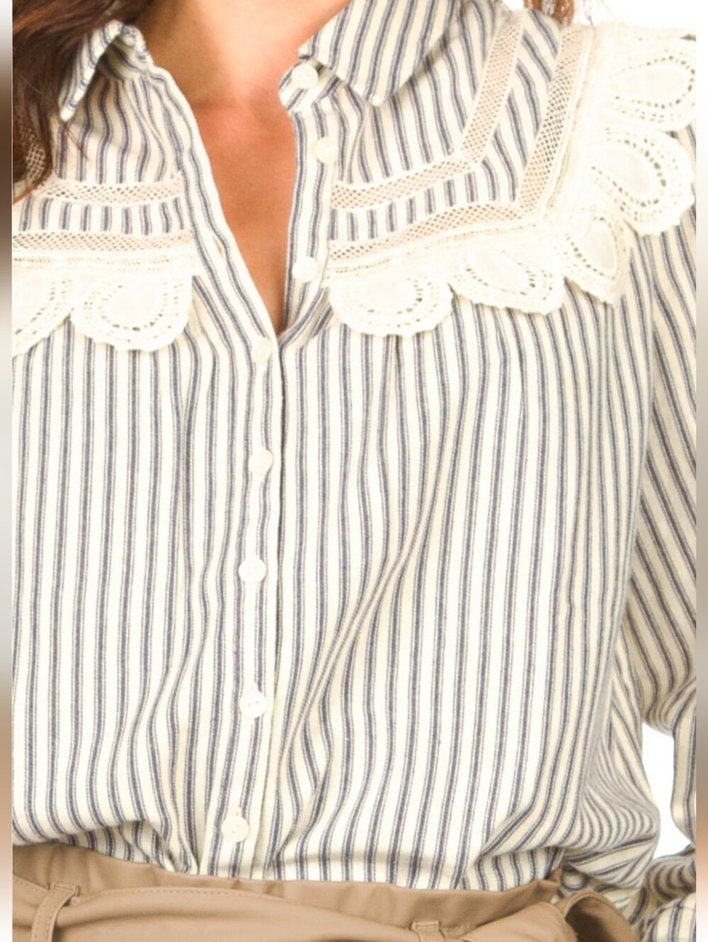 ba&sh Anael Stripe Blouse